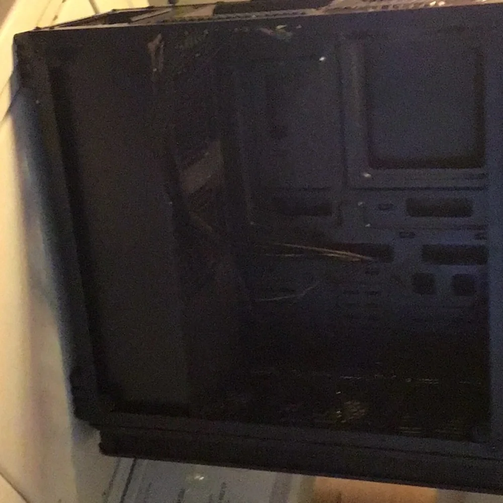 Old computer, and PC three bills and microphones they’re black and been usedonce